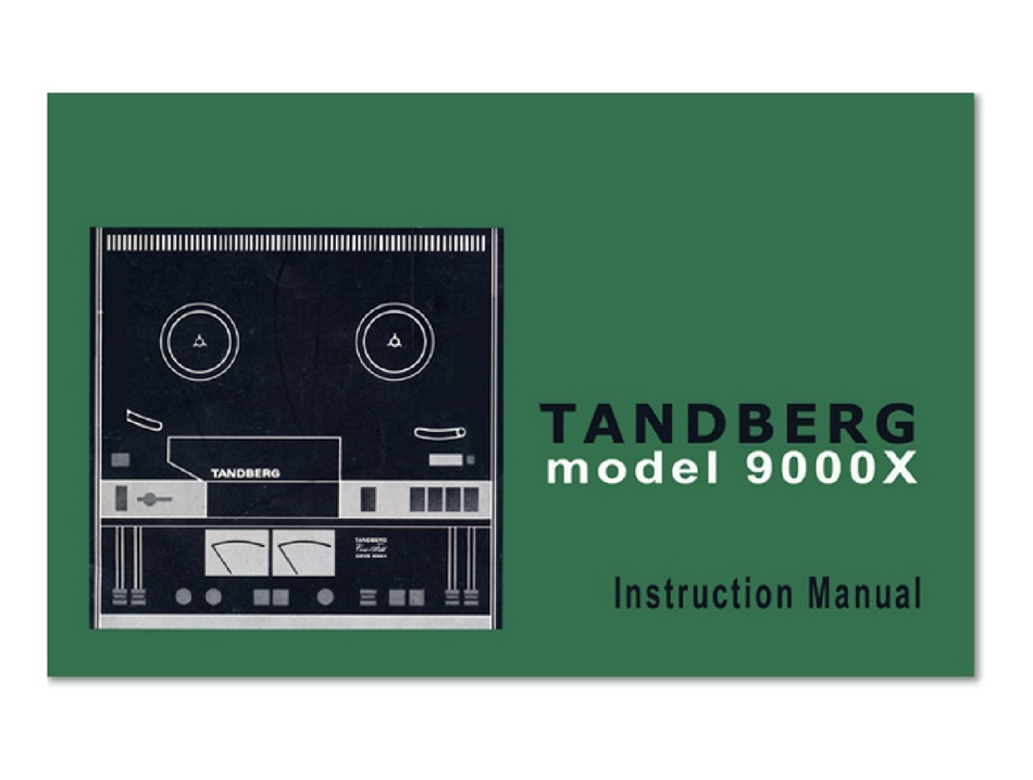 Service Manual-Anleitung für Tandberg 9000 X 