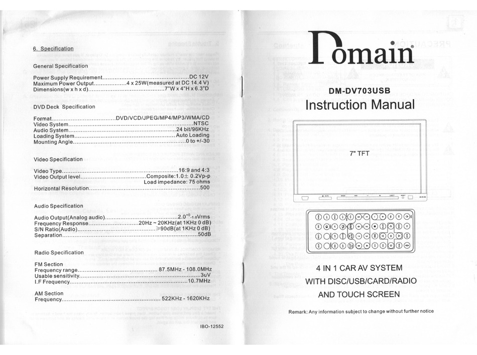 Domain Dm Dv703usb Instruction Manual Pdf Download Manualslib Domain Dm Dv703usb Instruction Manual Pdf Download Manualslib