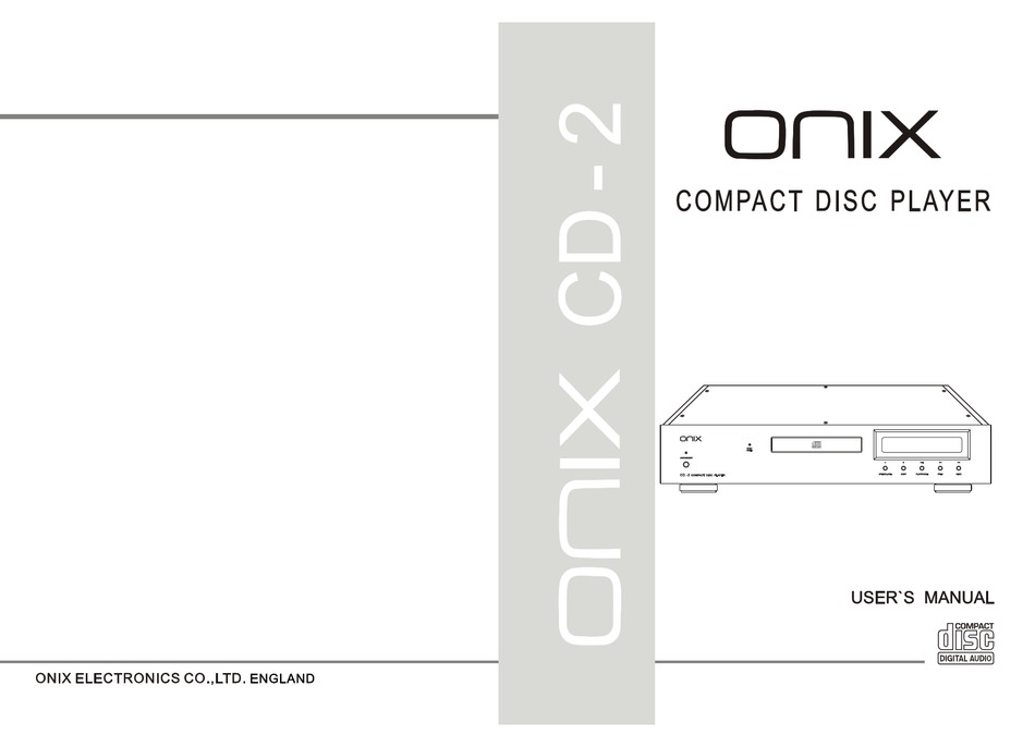 ONIX CD2 USER MANUAL Pdf Download ManualsLib