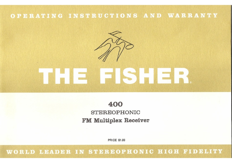 FISHER 4000 OPERATING INSTRUCTIONS AND WARRANTY Pdf Download ManualsLib