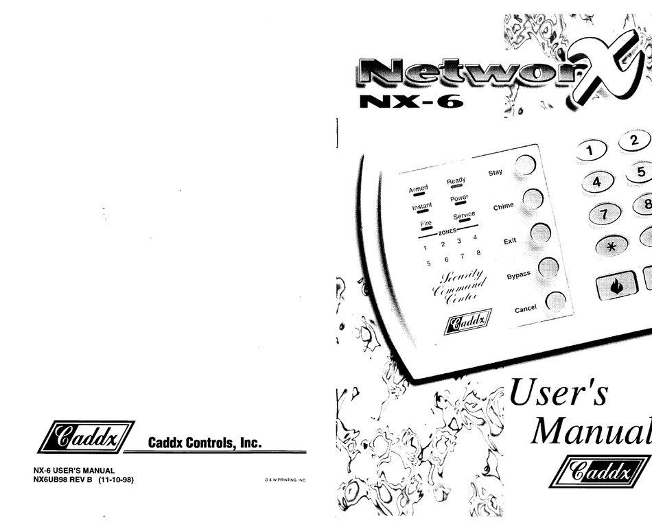 networx security command center 1324 manual