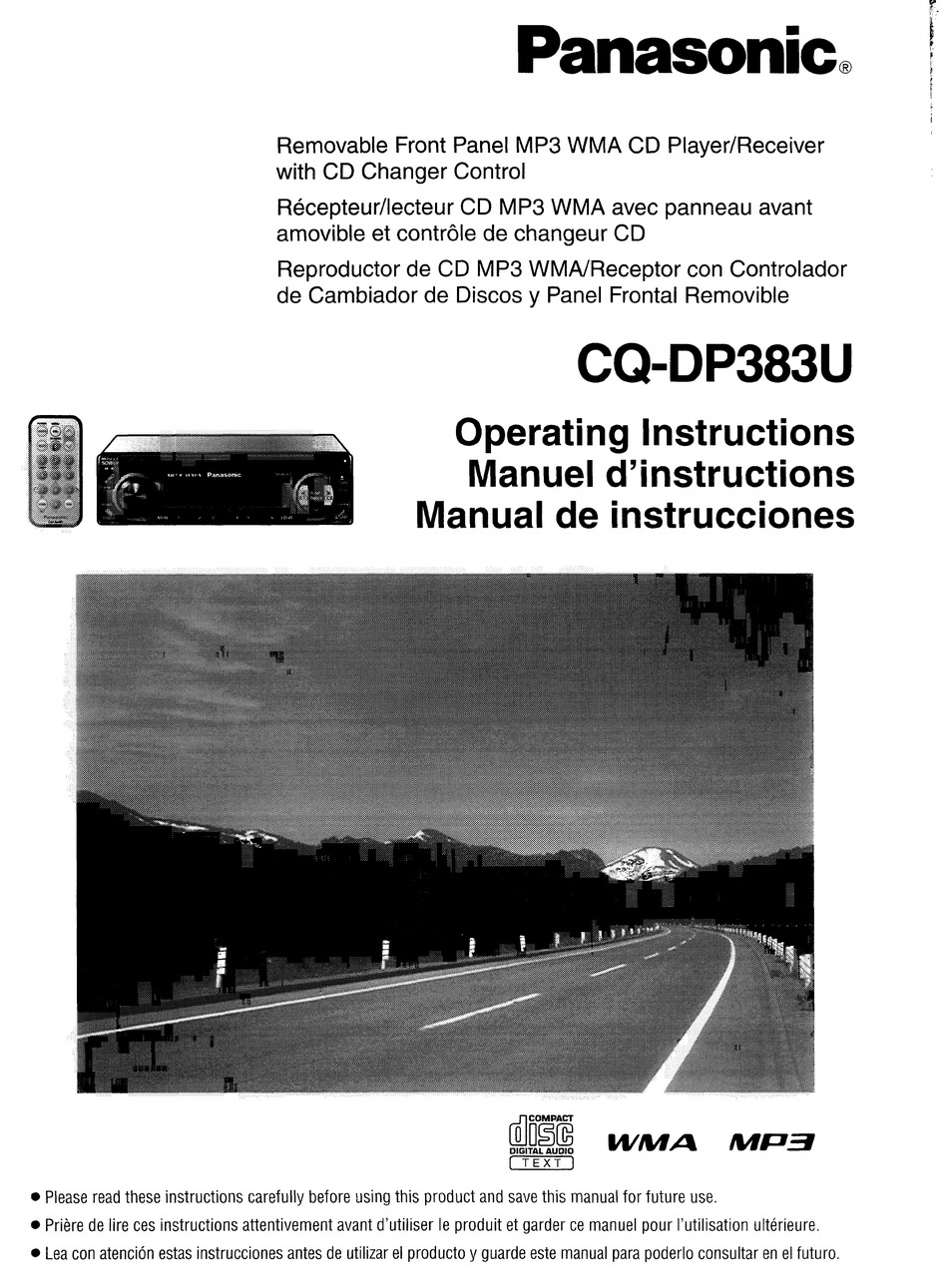 PANASONIC CQ-DP383U OPERATING INSTRUCTIONS MANUAL Pdf Download | ManualsLib