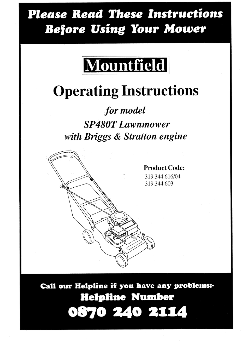 Mountfield 2024 sp185 manual