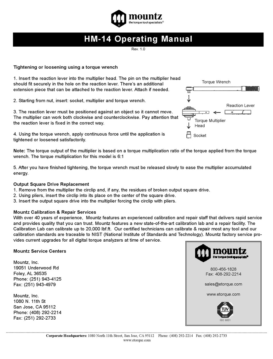 MOUNTZ HM27 OPERATING MANUAL Pdf Download ManualsLib
