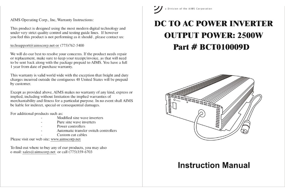 aims-bct010009d-instruction-manual-pdf-download-manualslib