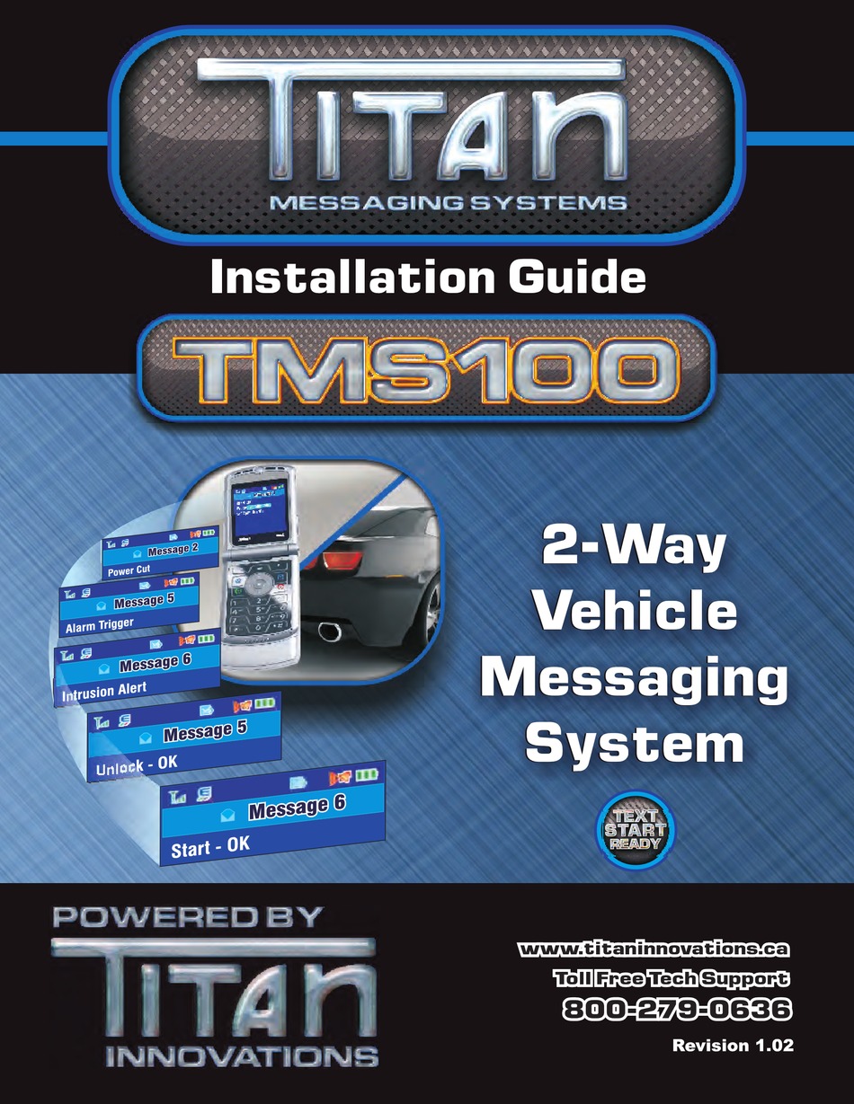 TITAN TMS100 INSTALL MANUAL Pdf Download ManualsLib