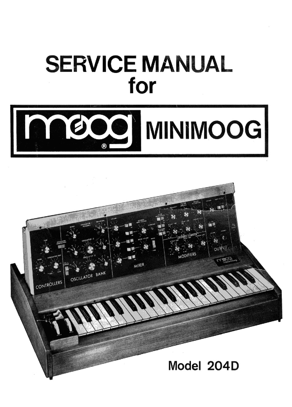 MOOG MINIMOOG 204D SERVICE MANUAL Pdf Download ManualsLib