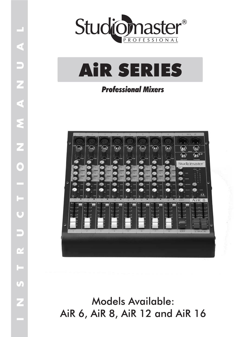 studio master mixer user manual