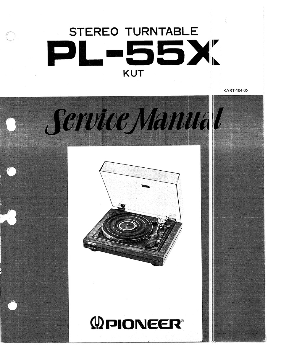 Pioneer Pl 55x Service Manual Pdf Download Manualslib