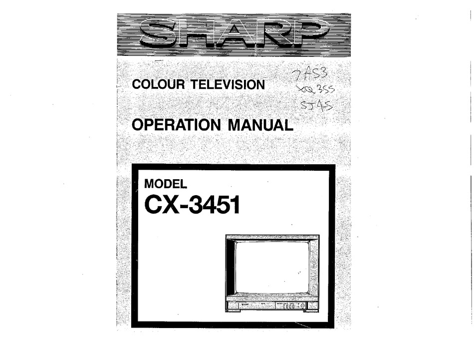 SHARP CX 3451 OPERATION MANUAL Pdf Download ManualsLib