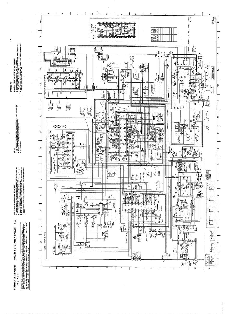 Toshiba 21cvz3r схема