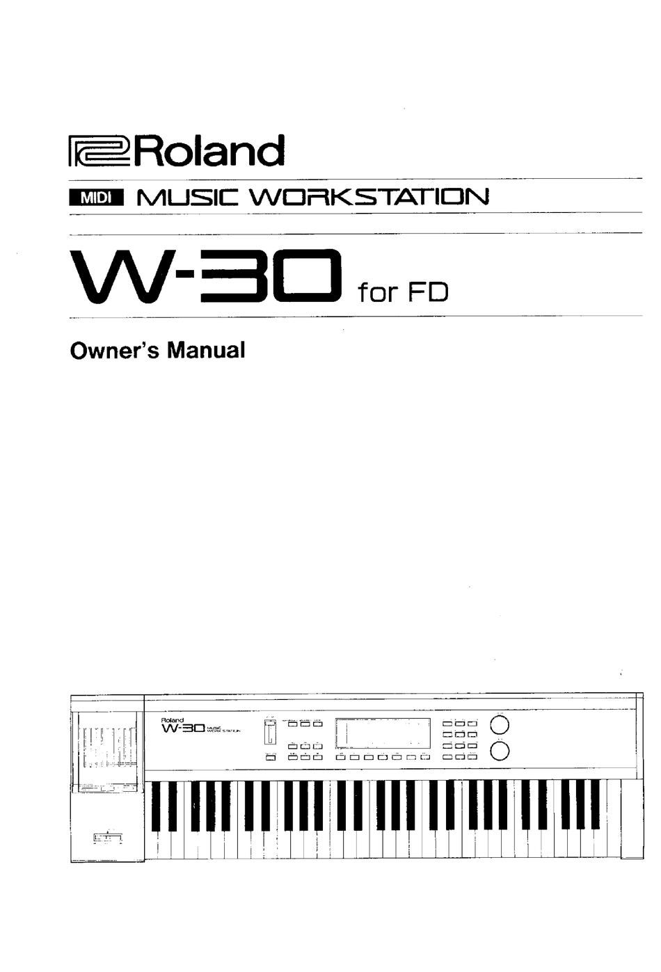Roland W 30 Owner S Manual Pdf Download Manualslib