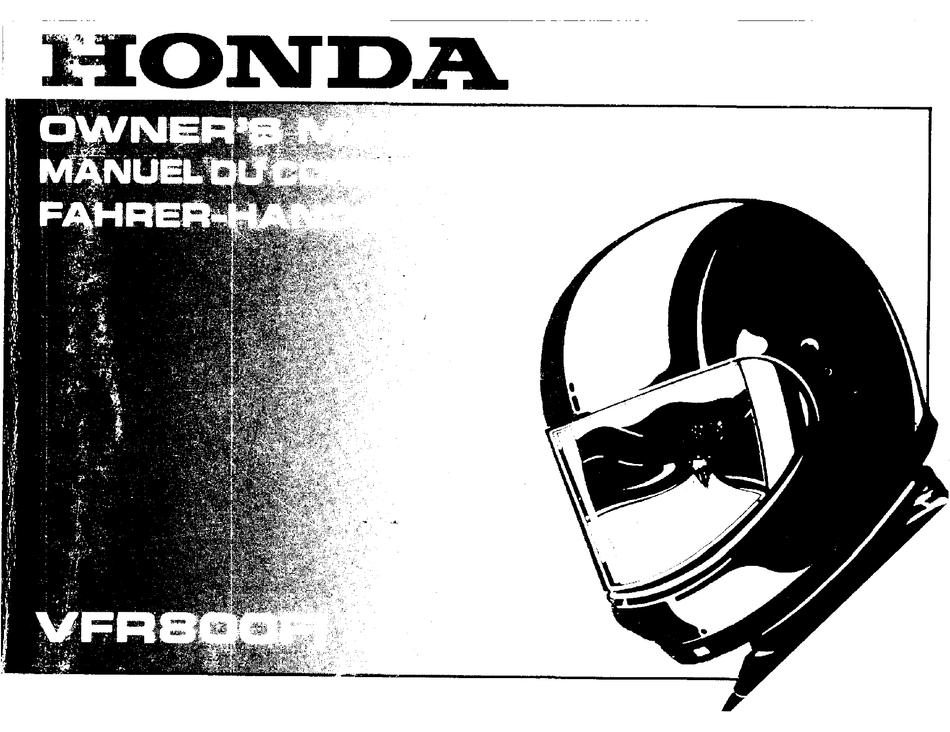 HONDA VFR800FI OWNER'S MANUAL Pdf Download | ManualsLib