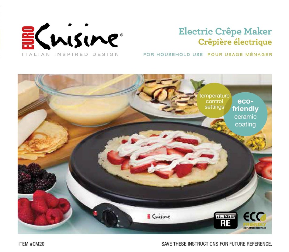 Euro Cuisine Crepe Maker