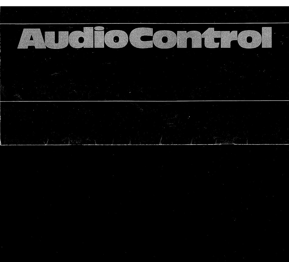 AUDIOCONTROL 520 OWNER'S MANUAL Pdf Download | ManualsLib