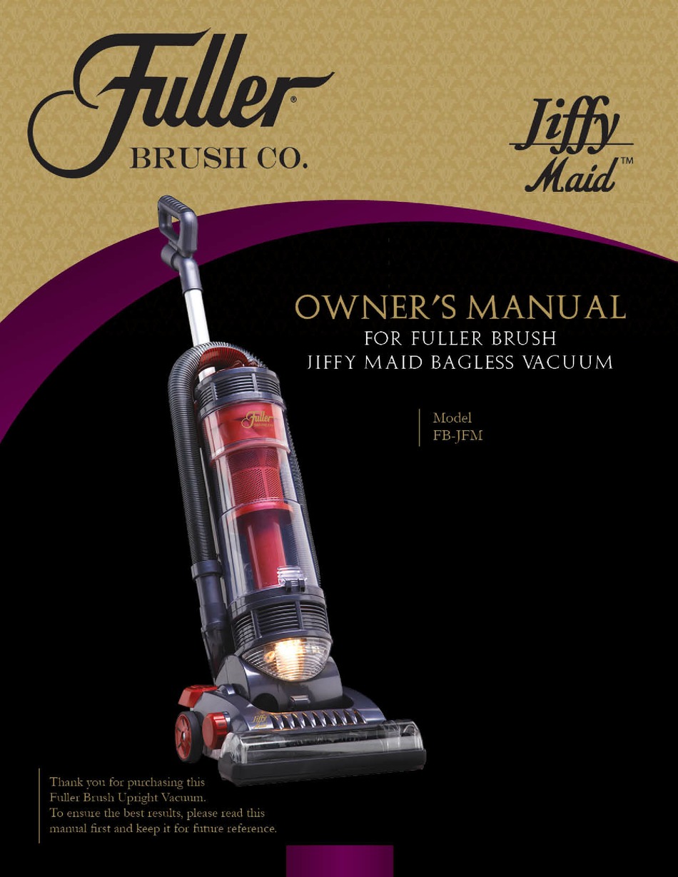 FULLER FB-JFM JIFFY MAID OWNER'S MANUAL 