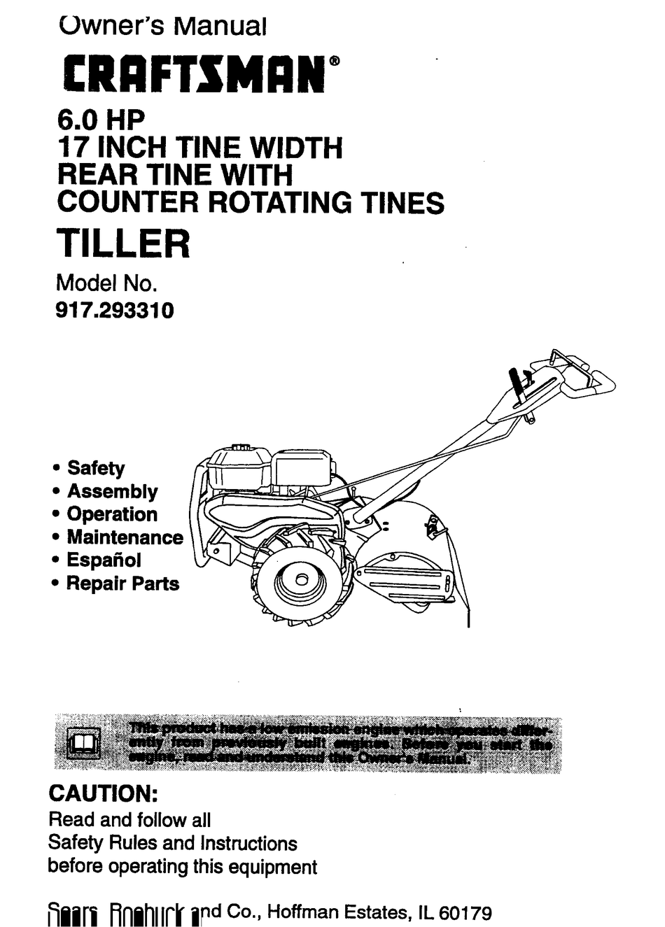 CRAFTSMAN 917.293310 OWNER'S MANUAL Pdf Download | ManualsLib