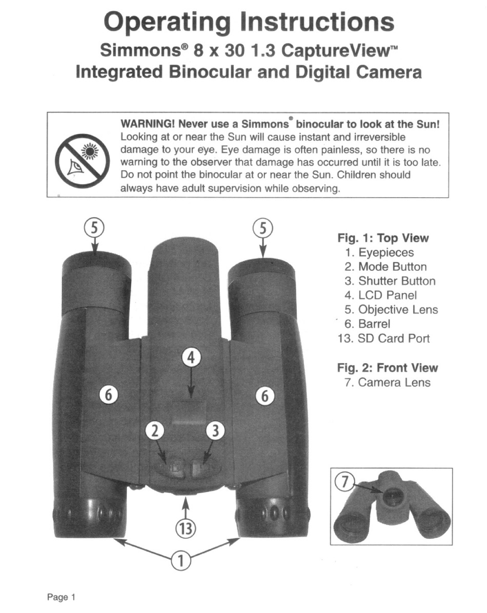 Simmons best sale captureview binoculars