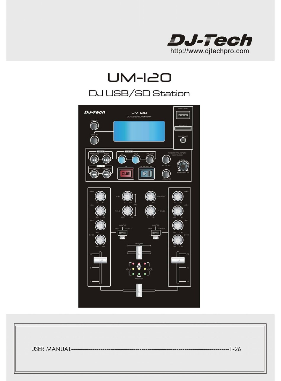 DJ-TECH UM-120 USER MANUAL Pdf Download | ManualsLib