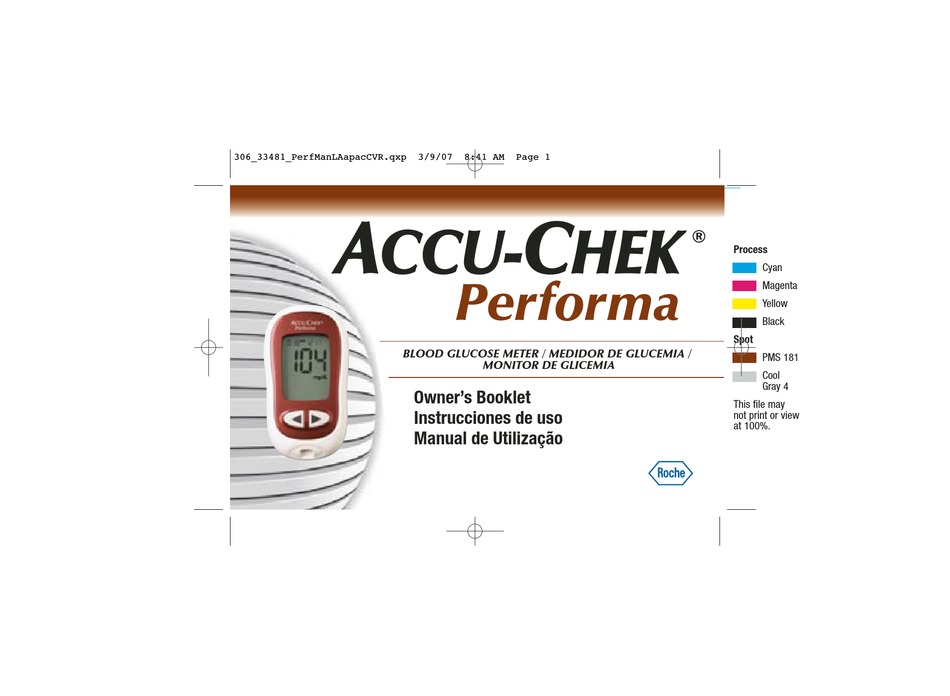 ACCU-CHEK PERFORMA OWNER'S BOOKLET Pdf Download | ManualsLib