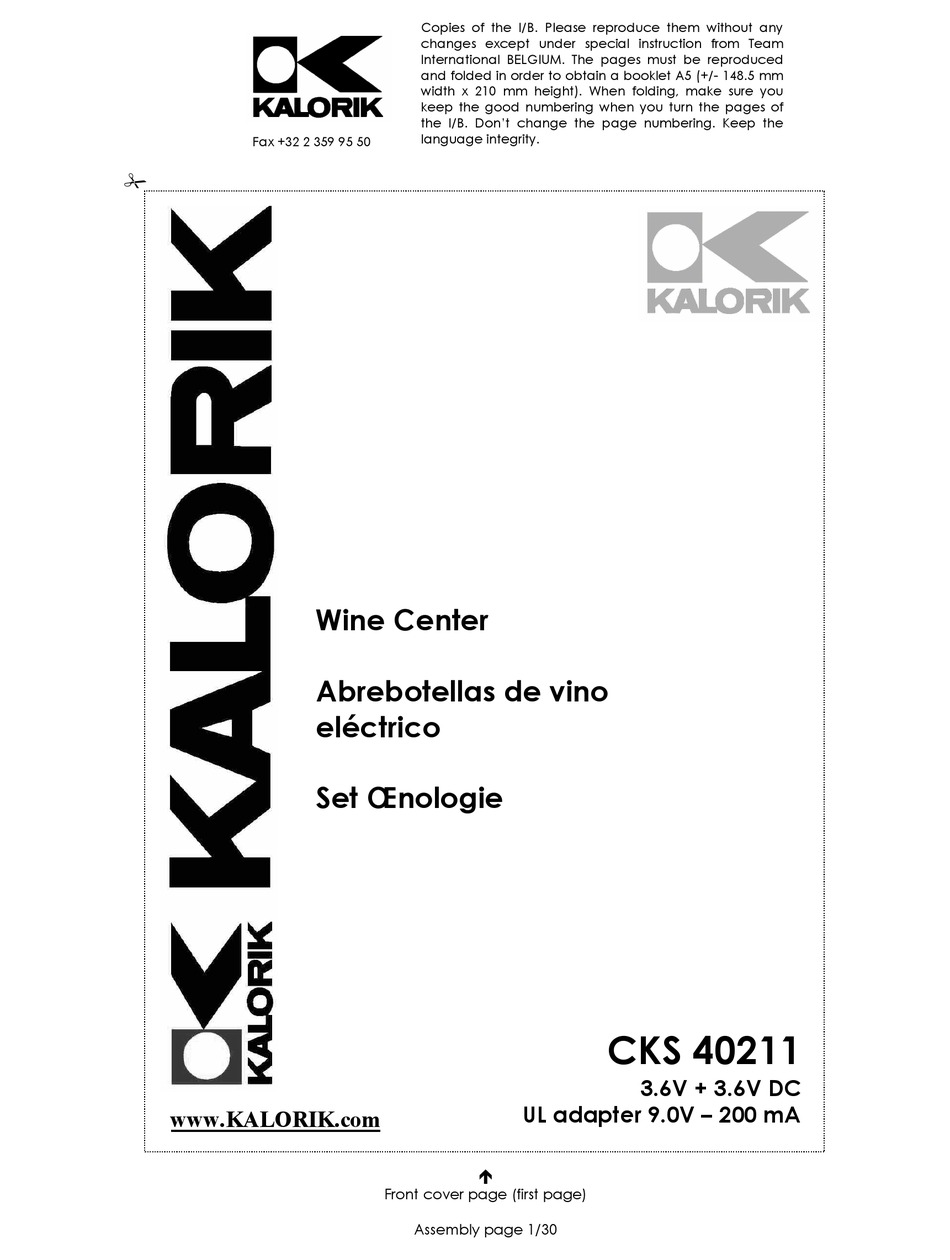 KALORIK CKS 40211 OPERATING INSTRUCTIONS MANUAL Pdf Download | ManualsLib