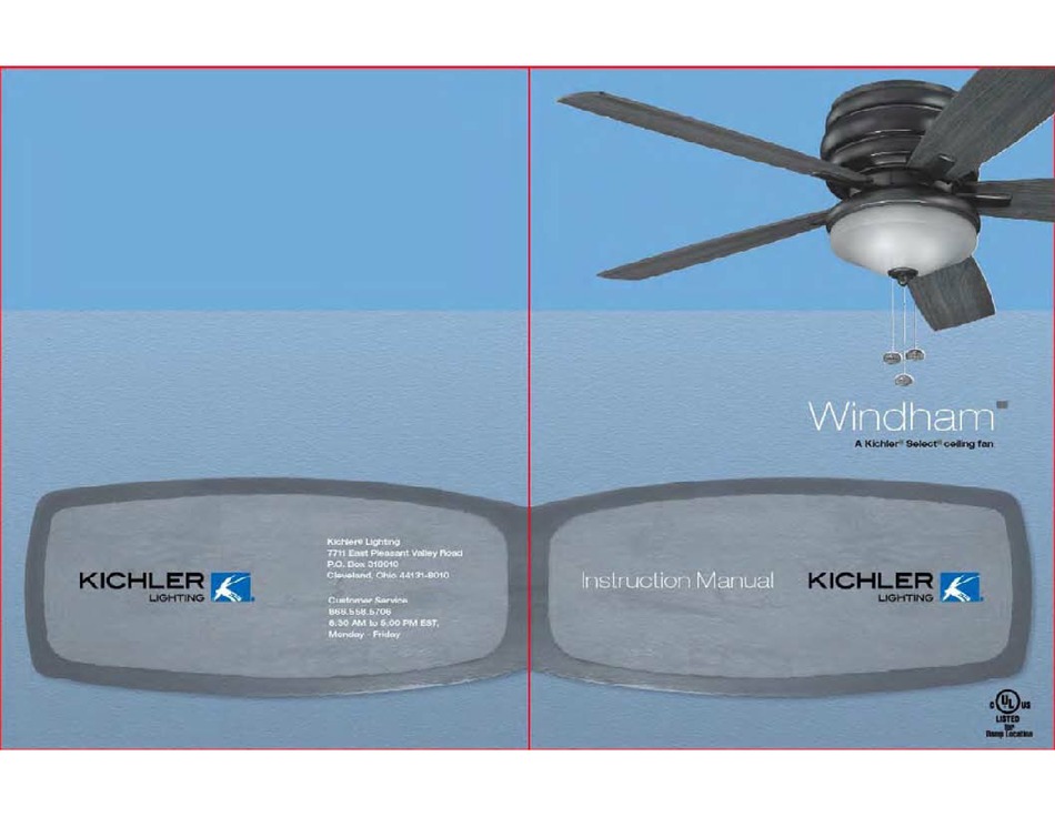 KICHLER LIGHTING WINDHAM INSTRUCTION MANUAL Pdf Download ManualsLib