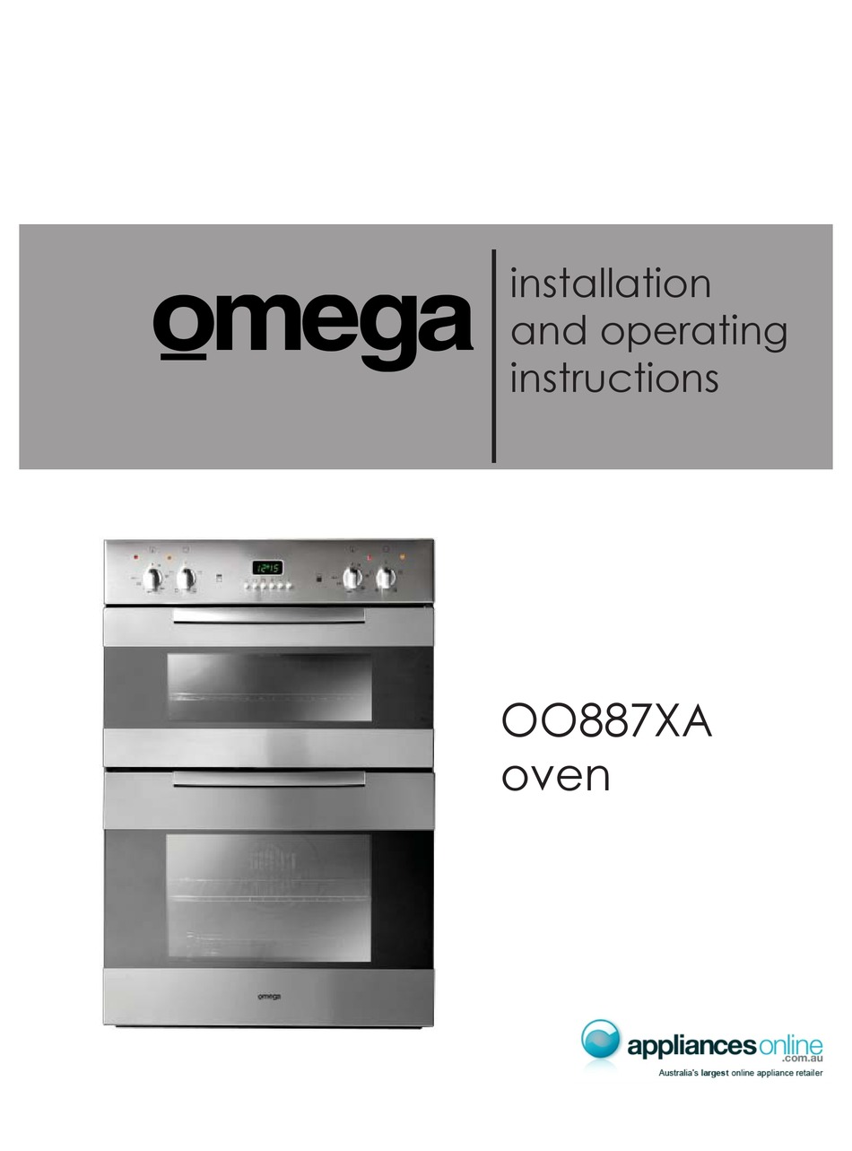 OMEGA OO887XA INSTALLATION AND OPERATING INSTRUCTIONS MANUAL Pdf