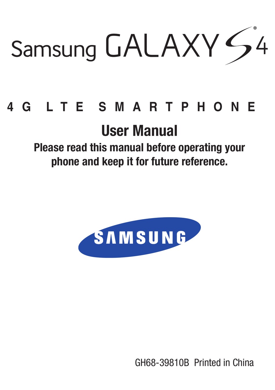 Samsung Galaxy S4 User Manual Pdf Download Manualslib