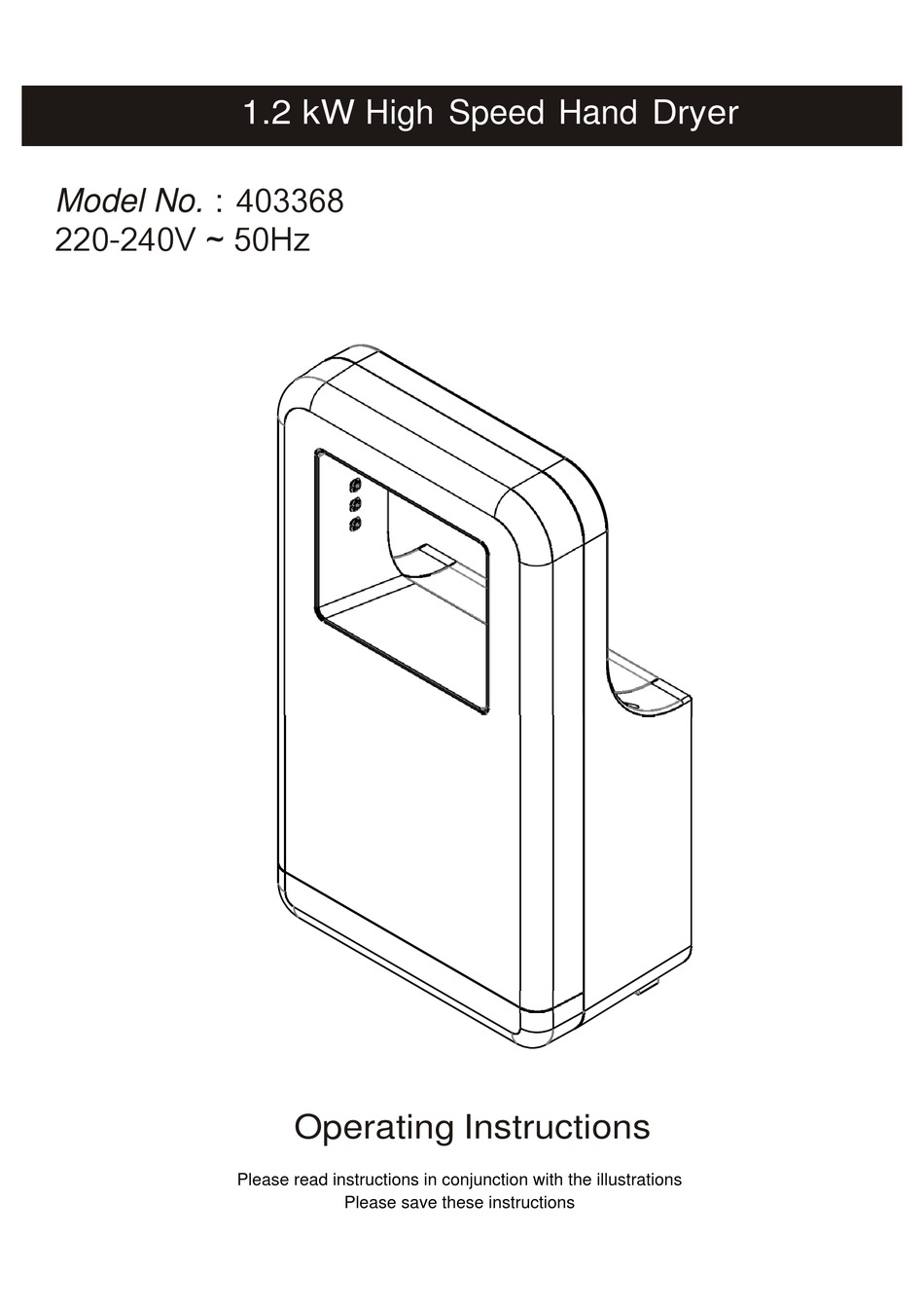 VENTAXIA 403368 OPERATING INSTRUCTIONS MANUAL Pdf Download ManualsLib