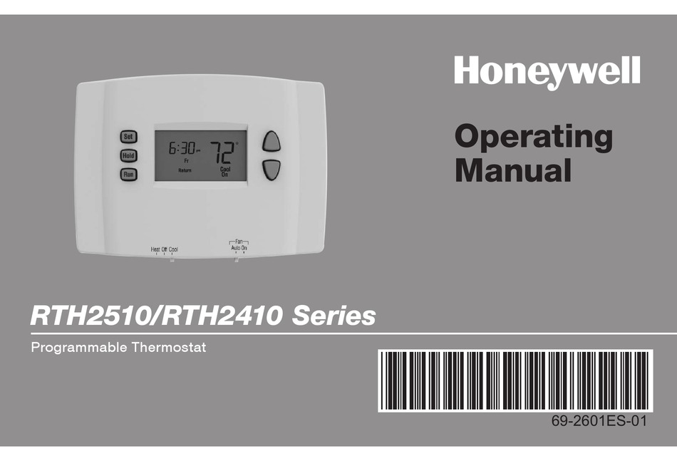 HONEYWELL RTH2510 SERIES OPERATING INSTRUCTIONS MANUAL Pdf Download