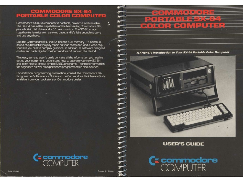 COMMODORE SX64 USER MANUAL Pdf Download ManualsLib