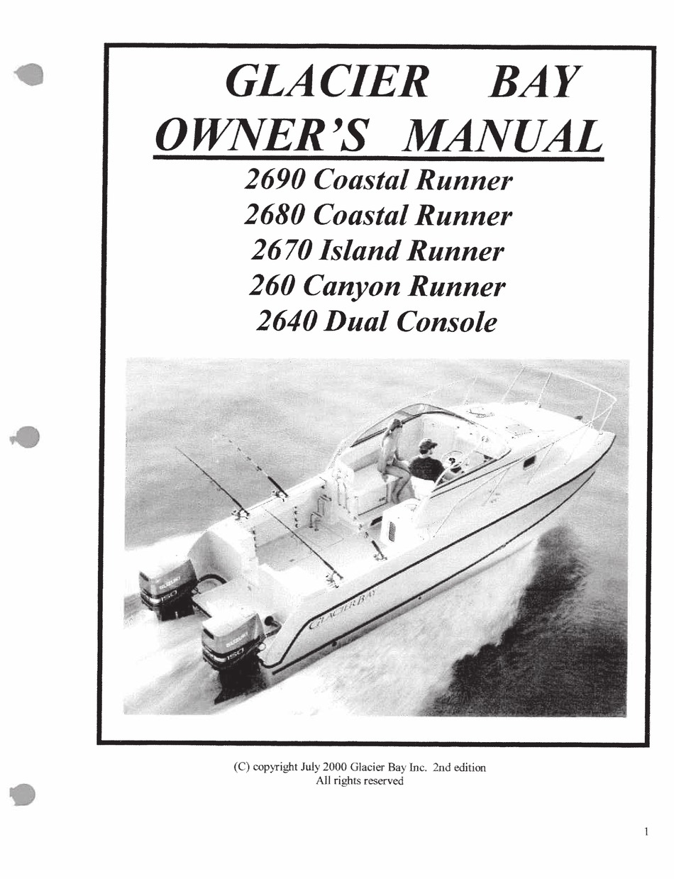 GLACIER BAY 2690 COASTAL RUNNER OWNER'S MANUAL Pdf Download ManualsLib