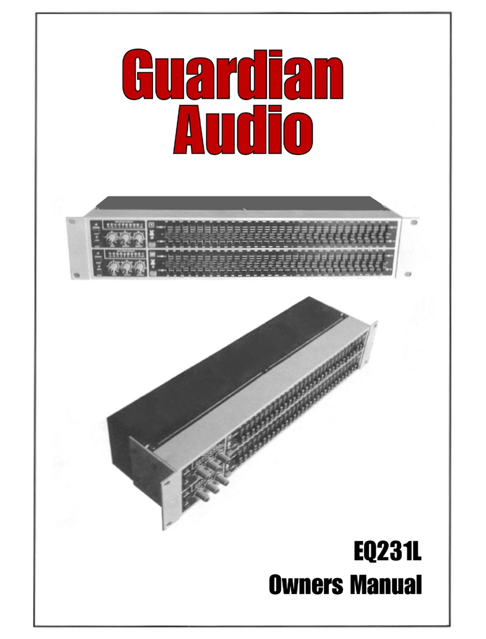 GUARDIAN AUDIO EQ231L OWNER'S MANUAL Pdf Download ManualsLib
