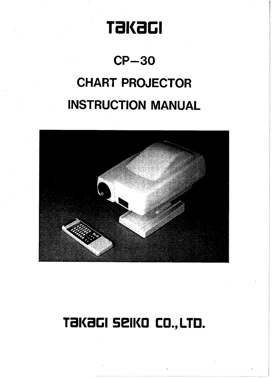 TAKAGI CP-30 INSTRUCTION MANUAL Pdf Download | ManualsLib