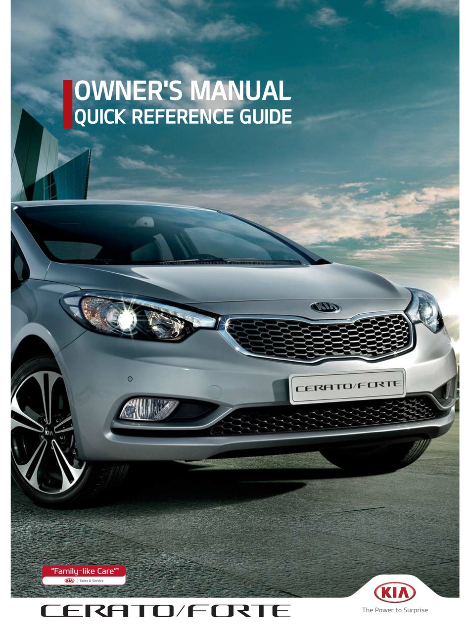 Kia 2013 Cerato Quick Reference Manual Pdf Download Manualslib