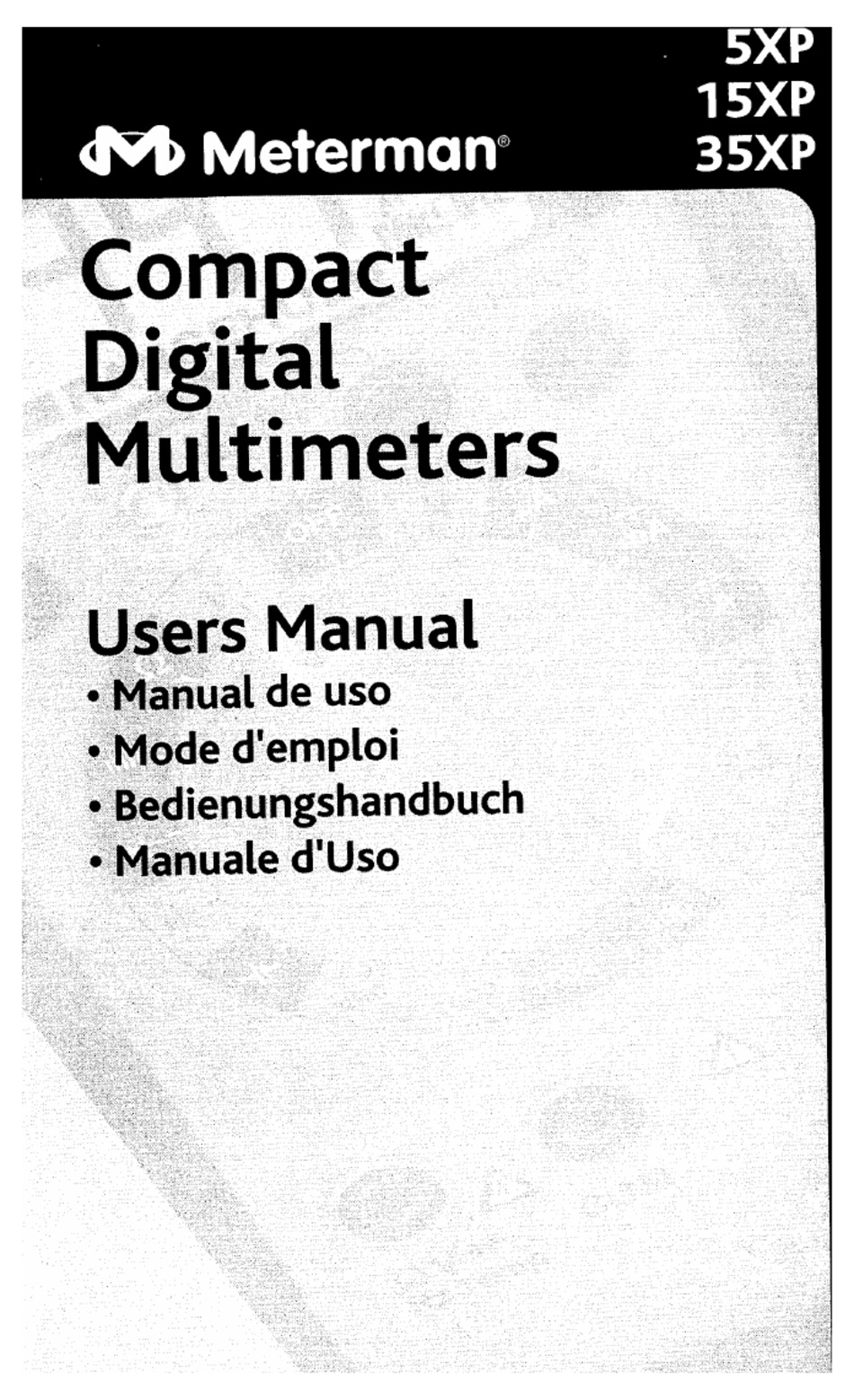 METERMAN 5XP USER MANUAL Pdf Download ManualsLib