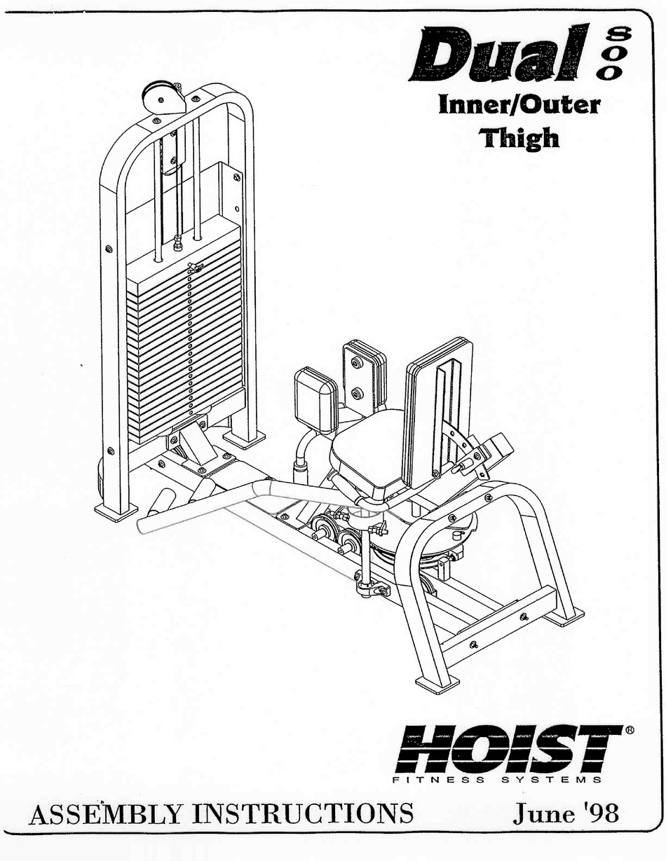 HOIST FITNESS DUAL 800 ASSEMBLY INSTRUCTIONS MANUAL Pdf Download