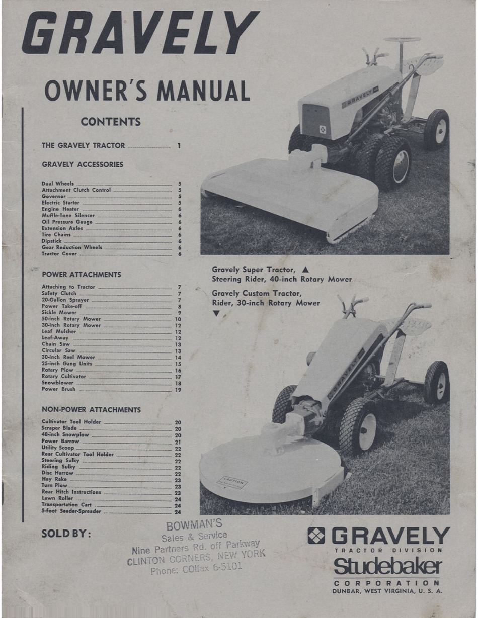 Gravely Service Manual