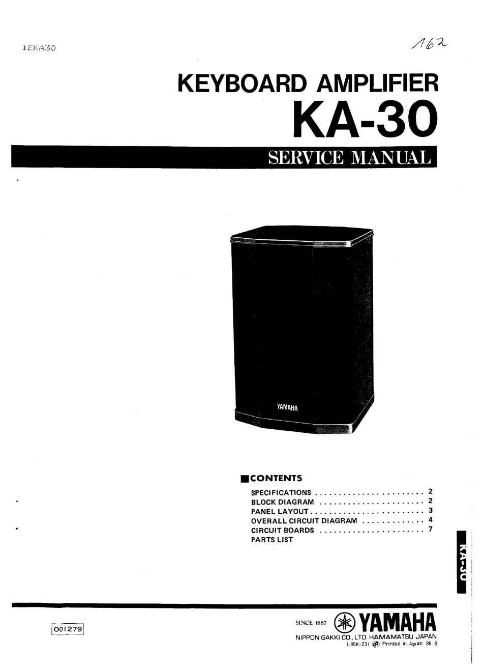 yamaha-ka-30-service-manual-pdf-download-manualslib