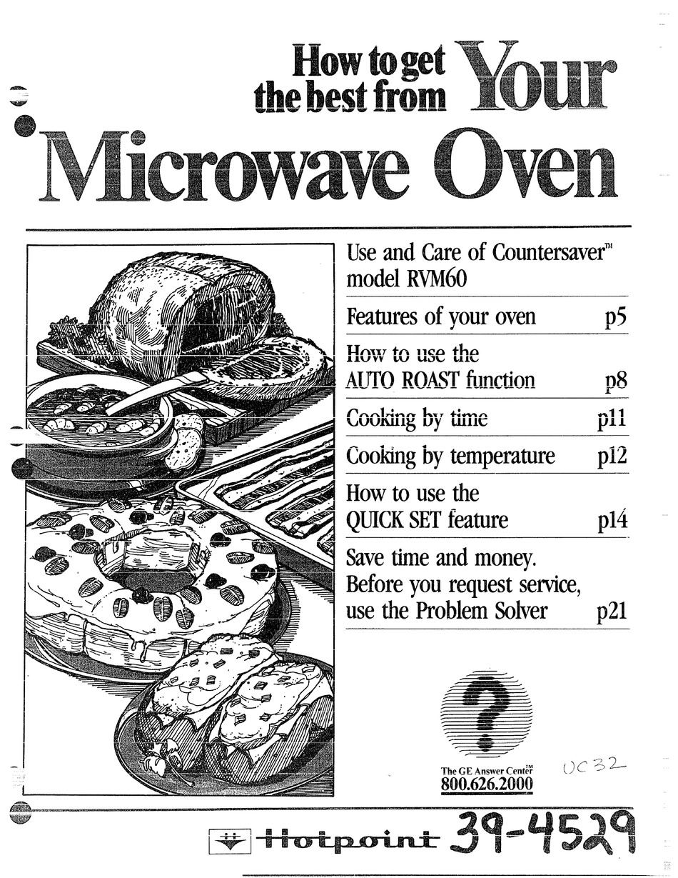 HOTPOINT COUNTERSAVER RVM60 USE AND CARE MANUAL Pdf Download ManualsLib