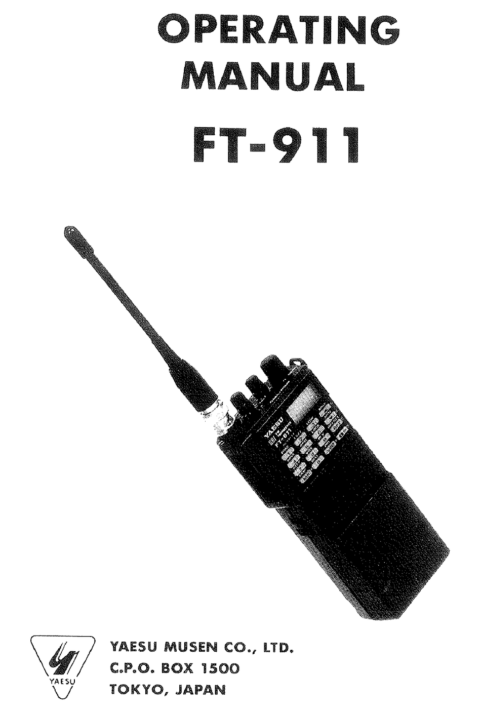 YAESU FT-911 OPERATING MANUAL Pdf Download | ManualsLib