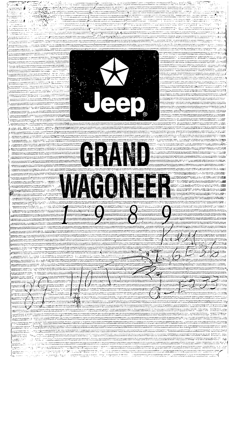 JEEP GRAND WAGONEER 1989 OWNER'S MANUAL Pdf Download | ManualsLib