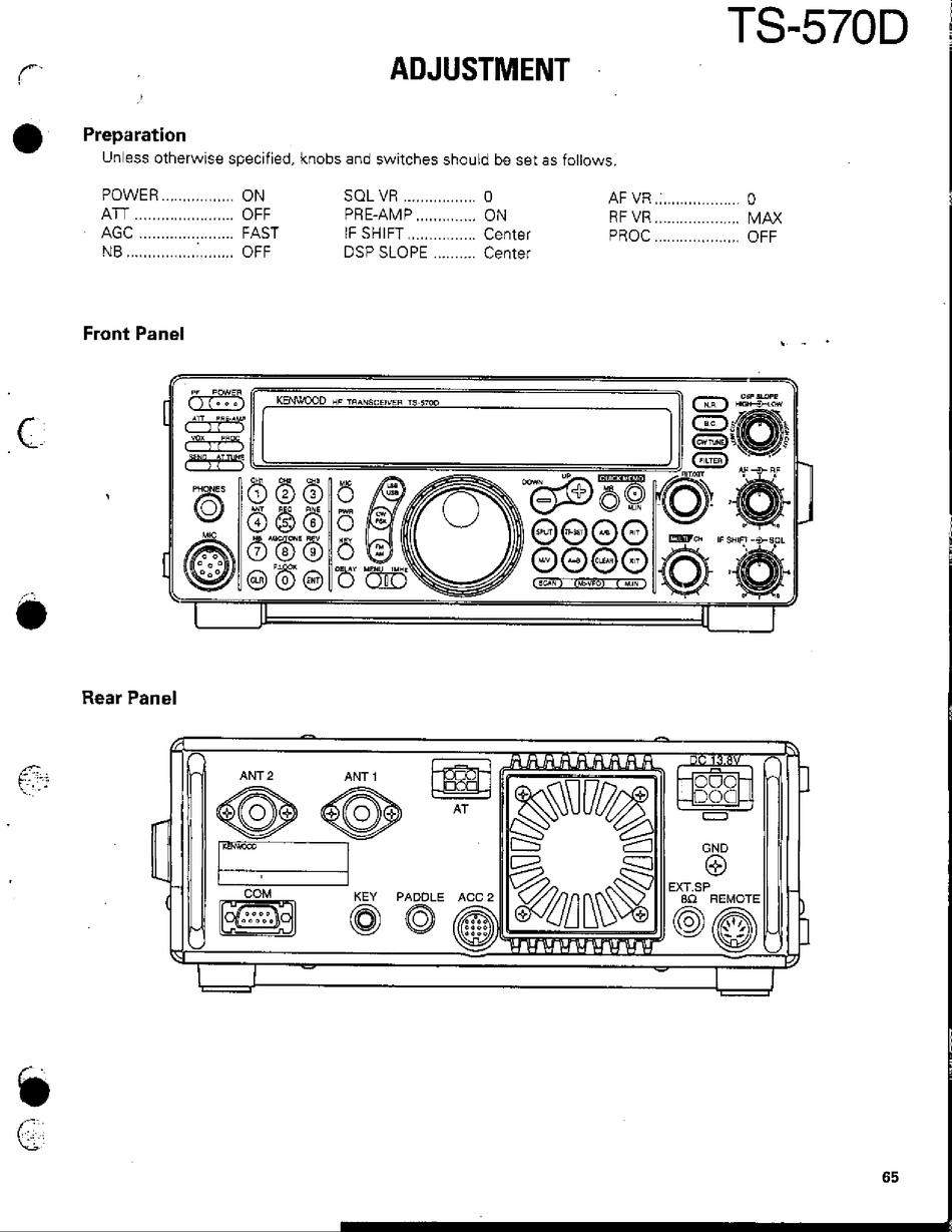 KENWOOD TS-570D ADJUSTMENT MANUAL Pdf Download | ManualsLib