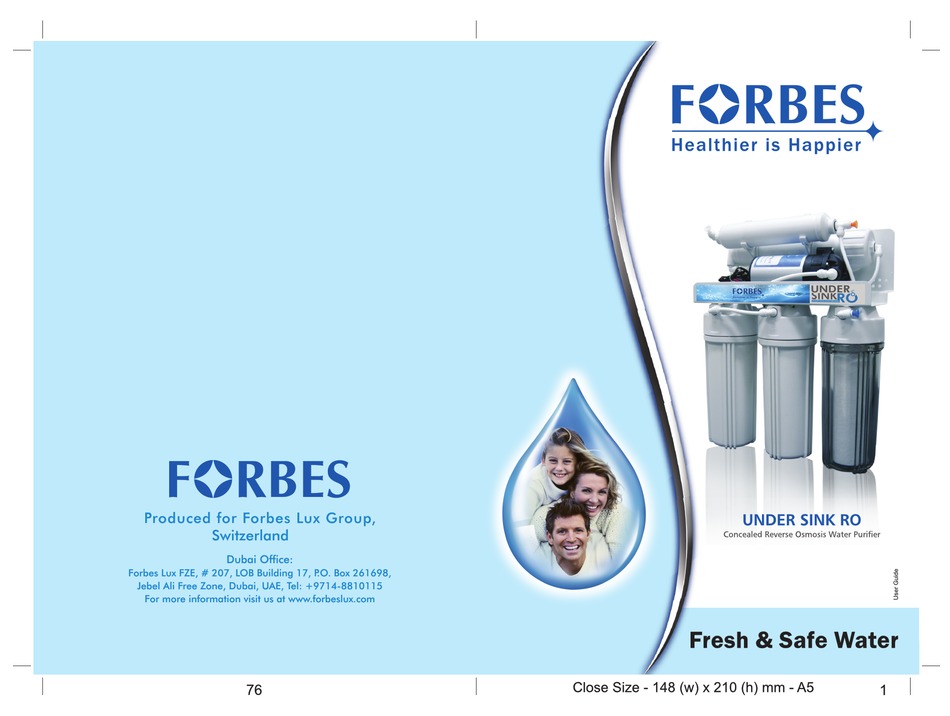 eureka forbes under sink ro