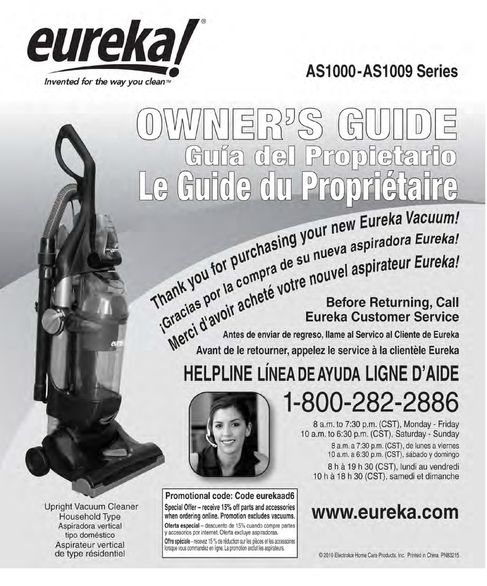 eureka as1000 manual