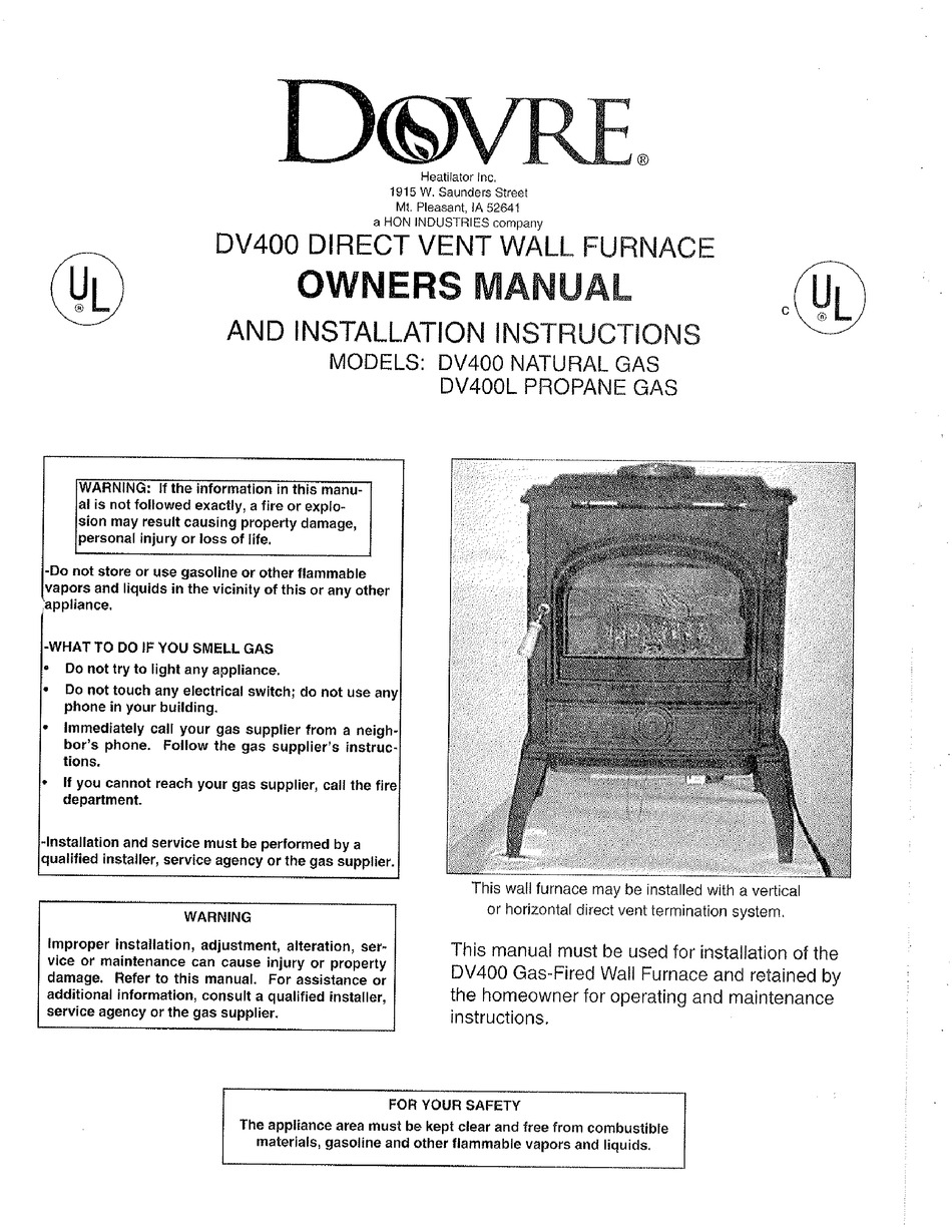 DOVRE DV400 OWNER'S MANUAL Pdf Download ManualsLib