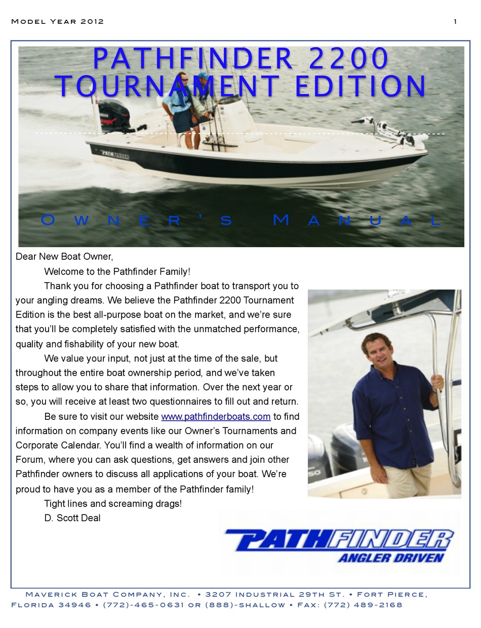 PATHFINDER 2200 OWNER'S MANUAL Pdf Download ManualsLib