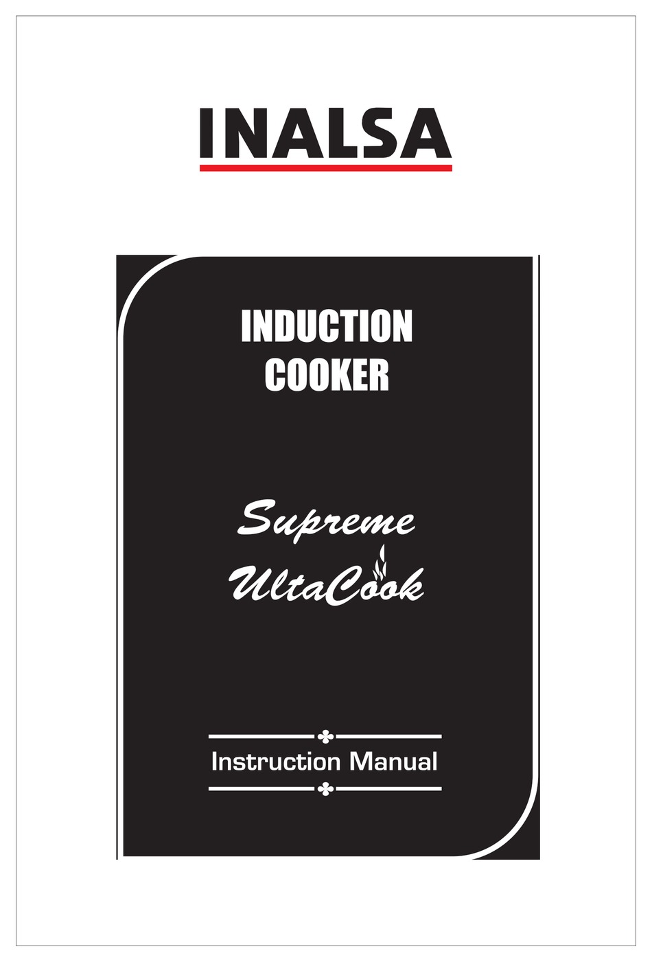 inalsa induction cooker manual