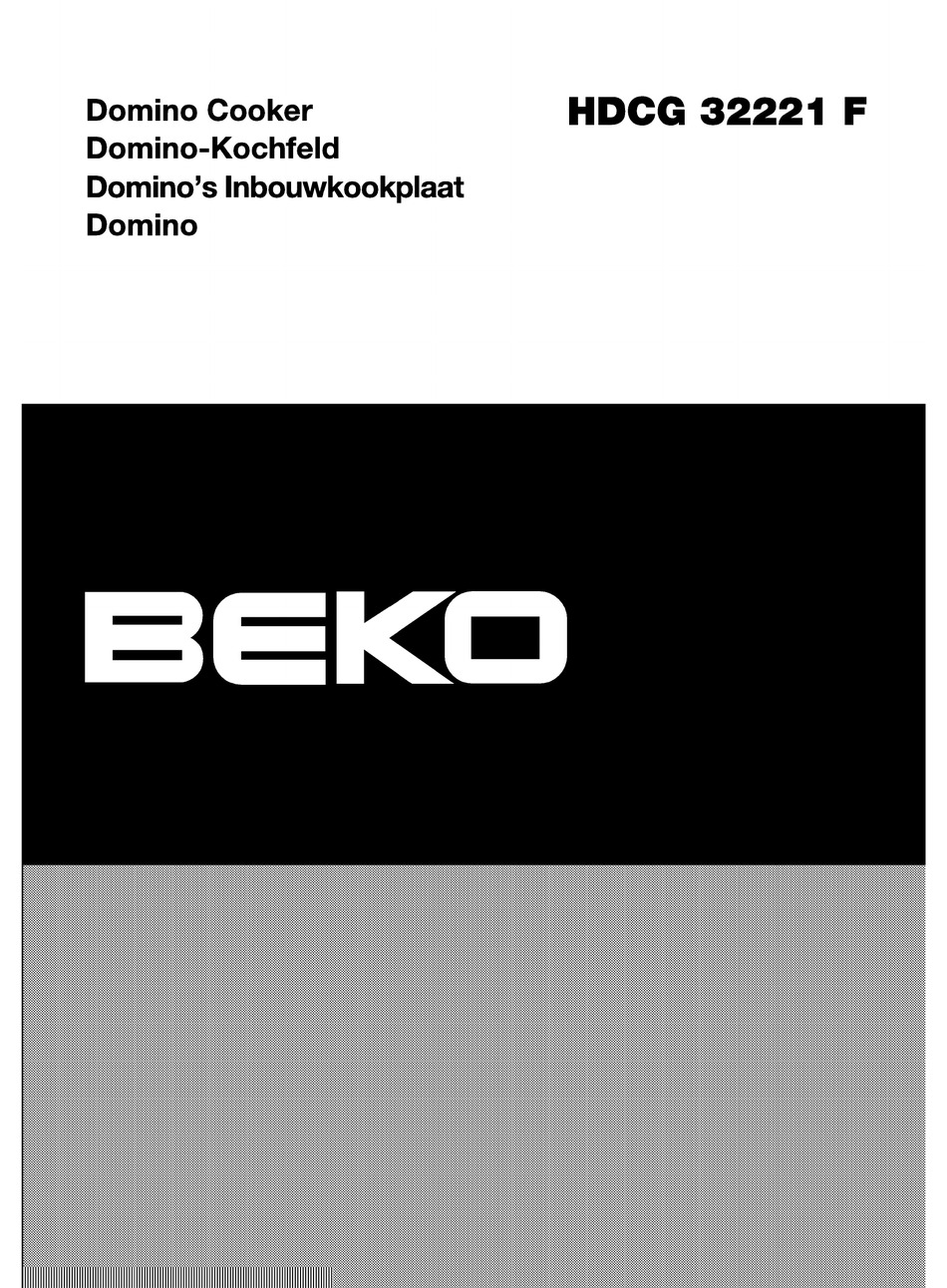 BEKO HDCG 32221 F MANUAL Pdf Download | ManualsLib
