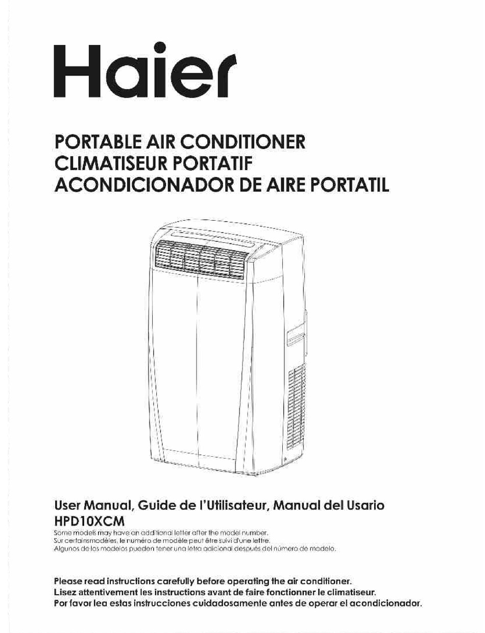 HAIER HPD10XCM USER MANUAL Pdf Download | ManualsLib